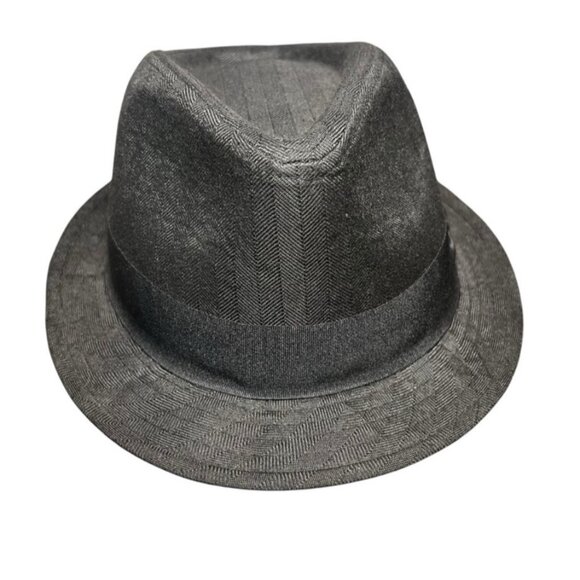 Stetson Fedora Rockabilly Retro Cotton Gray Classic 20s 30s 50s Size Large - Picture 1 of 10